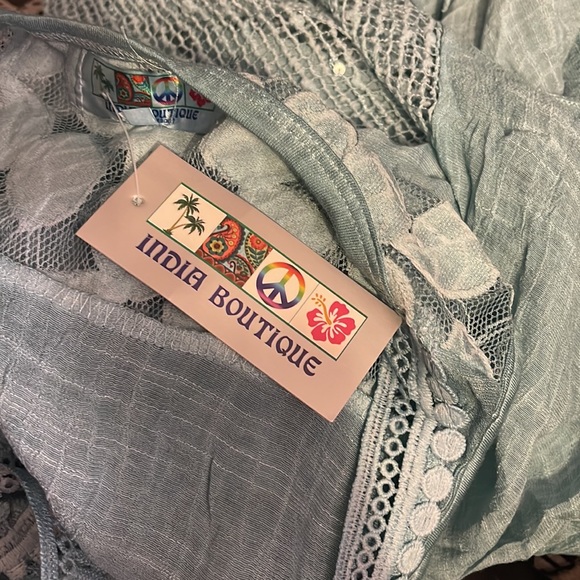 NWT. CROCHET and LACE 2 PIECE SET. BL/RD13 78607 - Picture 5 of 5